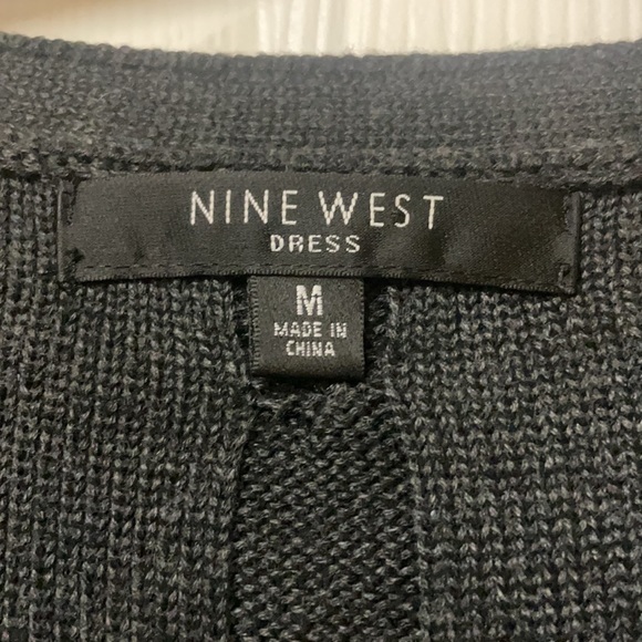 Nine West gray cable knit sweater dress - Picture 3 of 5